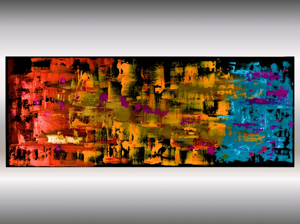 Colourful Abstract Painting – Chromatic Passage