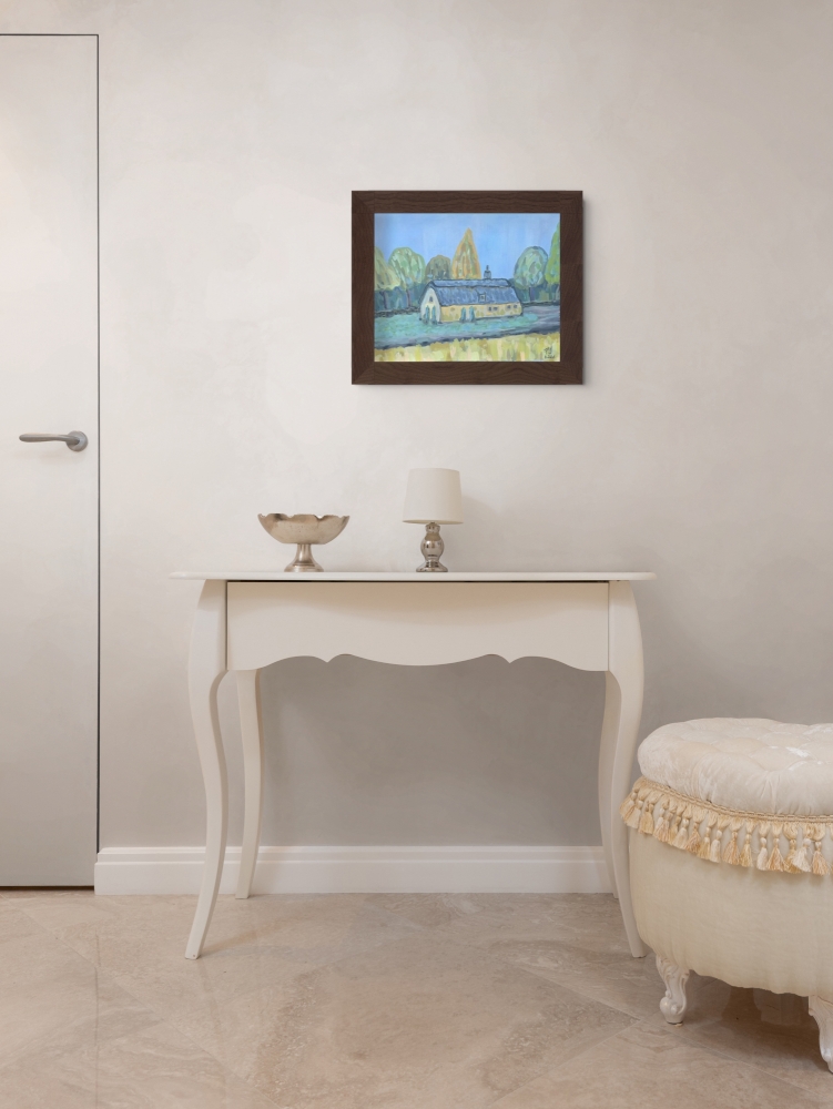 Cottage in the wheat field