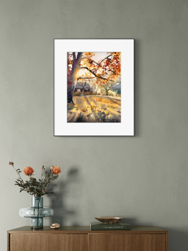 The golden light of autumn