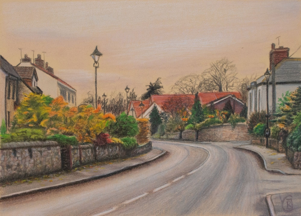 Darrington Road, Coloured Pencil Drawing