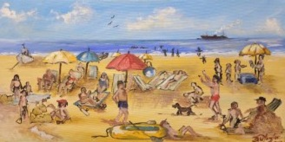 At the beach