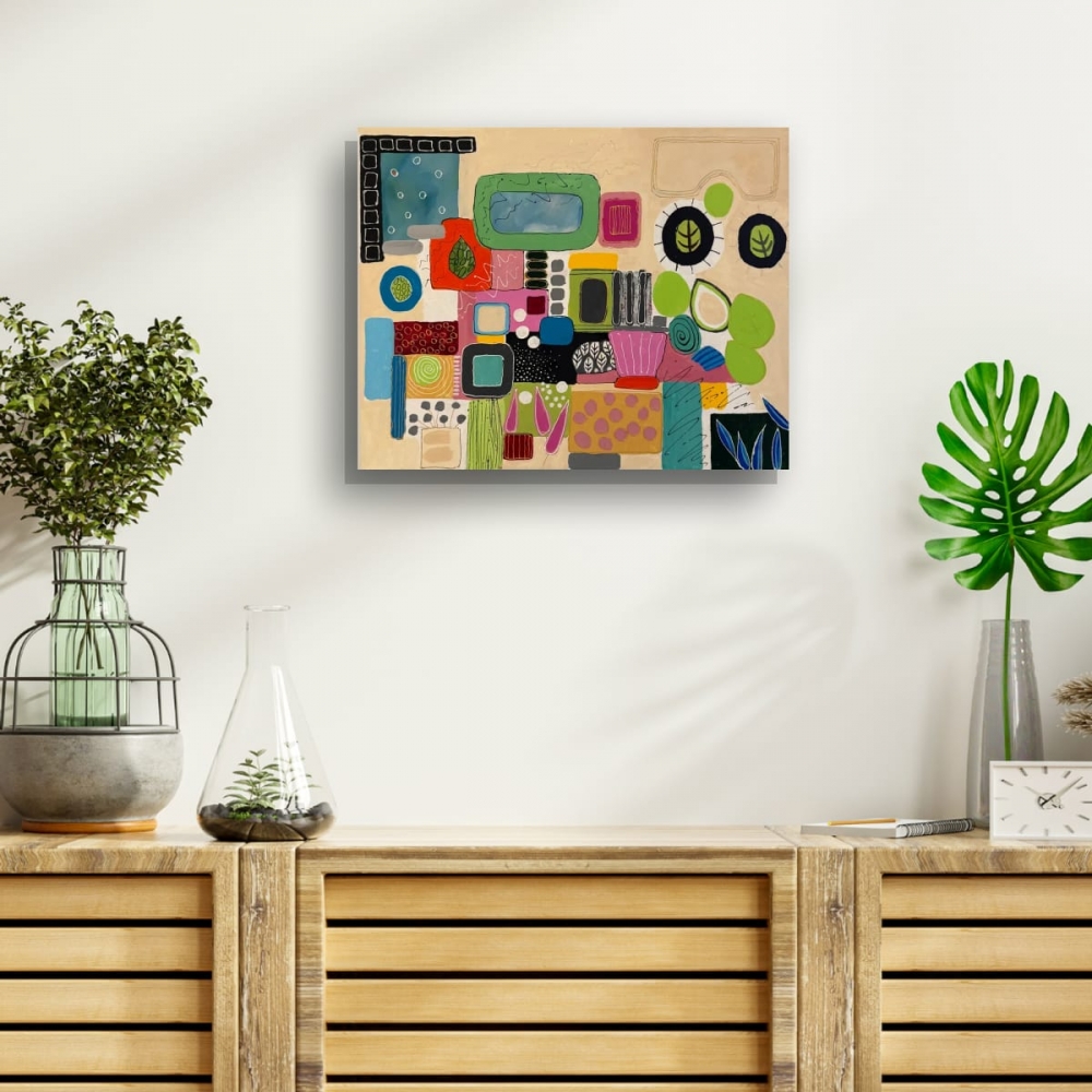 Collected Forms Abstract Canvas Painting