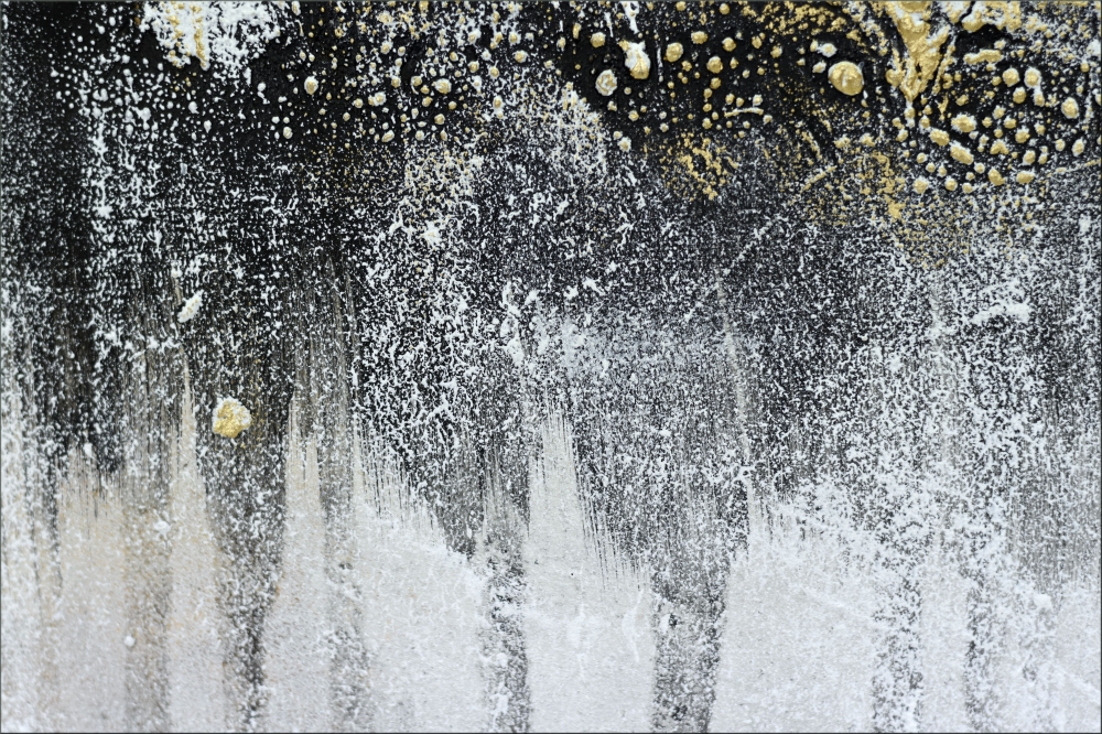 Leaving Paris – Neutral Gold Textured Abstract Painting
