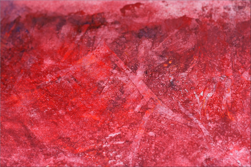 Abstract Pink & Red Triptych – Fleurie