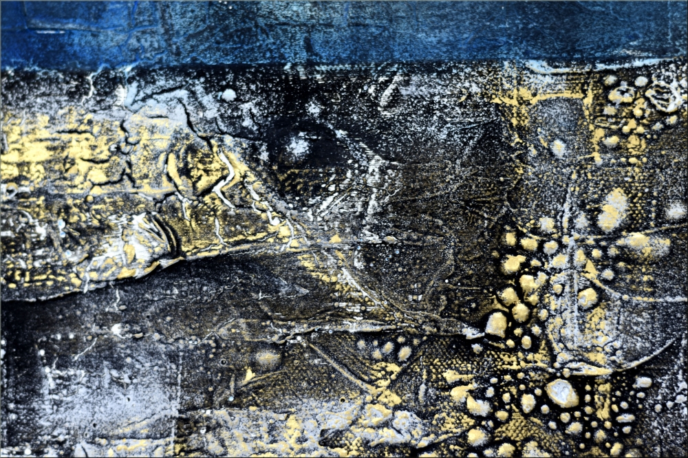 Free Spirit – Blue & Gold Textured Abstract Diptych