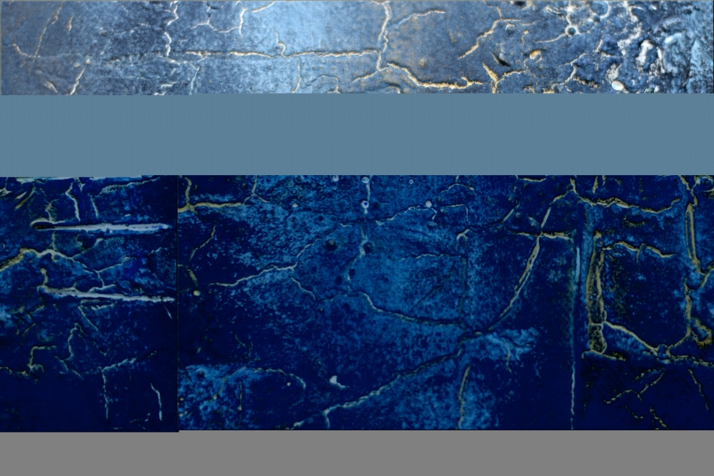 Free Spirit – Blue & Gold Textured Abstract Diptych