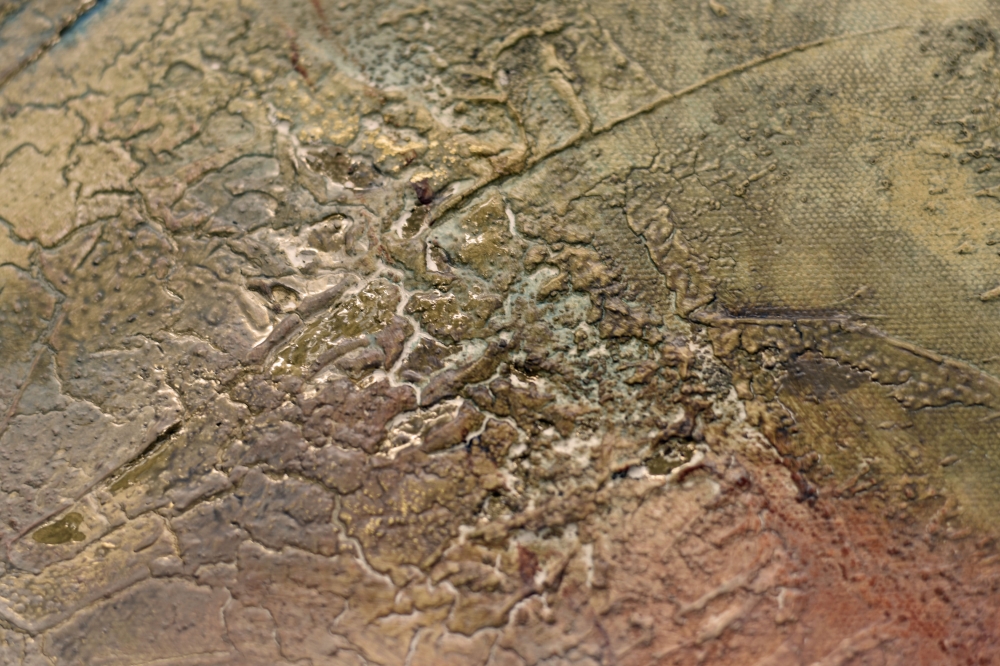 Heavens Door – Gold and Earth Tone Textured Abstract Painting