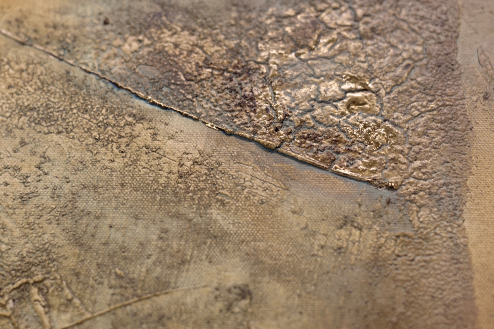 Heavens Door – Gold and Earth Tone Textured Abstract Painting