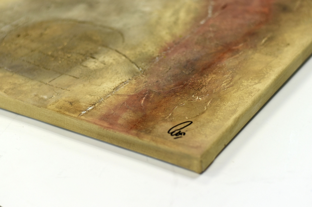 Heavens Door – Gold and Earth Tone Textured Abstract Painting