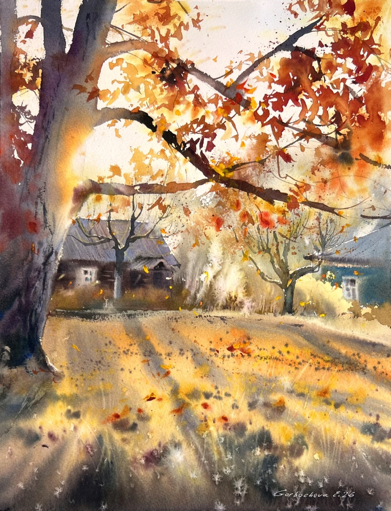 The golden light of autumn