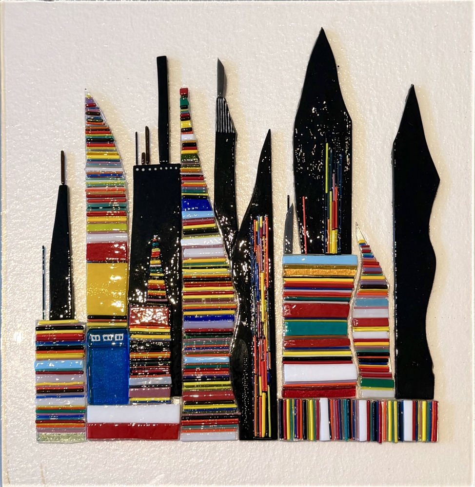 Glass City Wall Sculpture