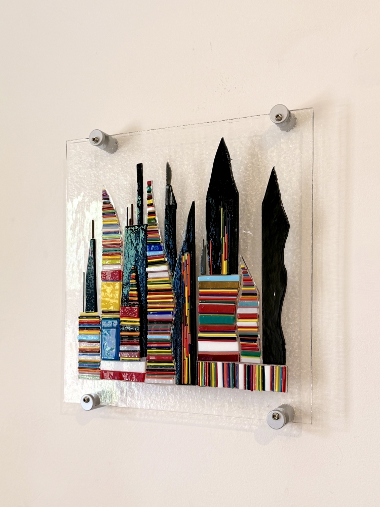 Glass City Wall Sculpture