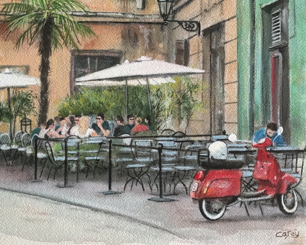 A Summer Afternoon at Camelot Cafe, Krakow