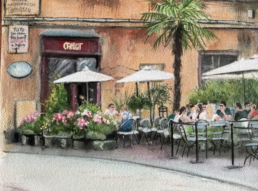 A Summer Afternoon at Camelot Cafe, Krakow
