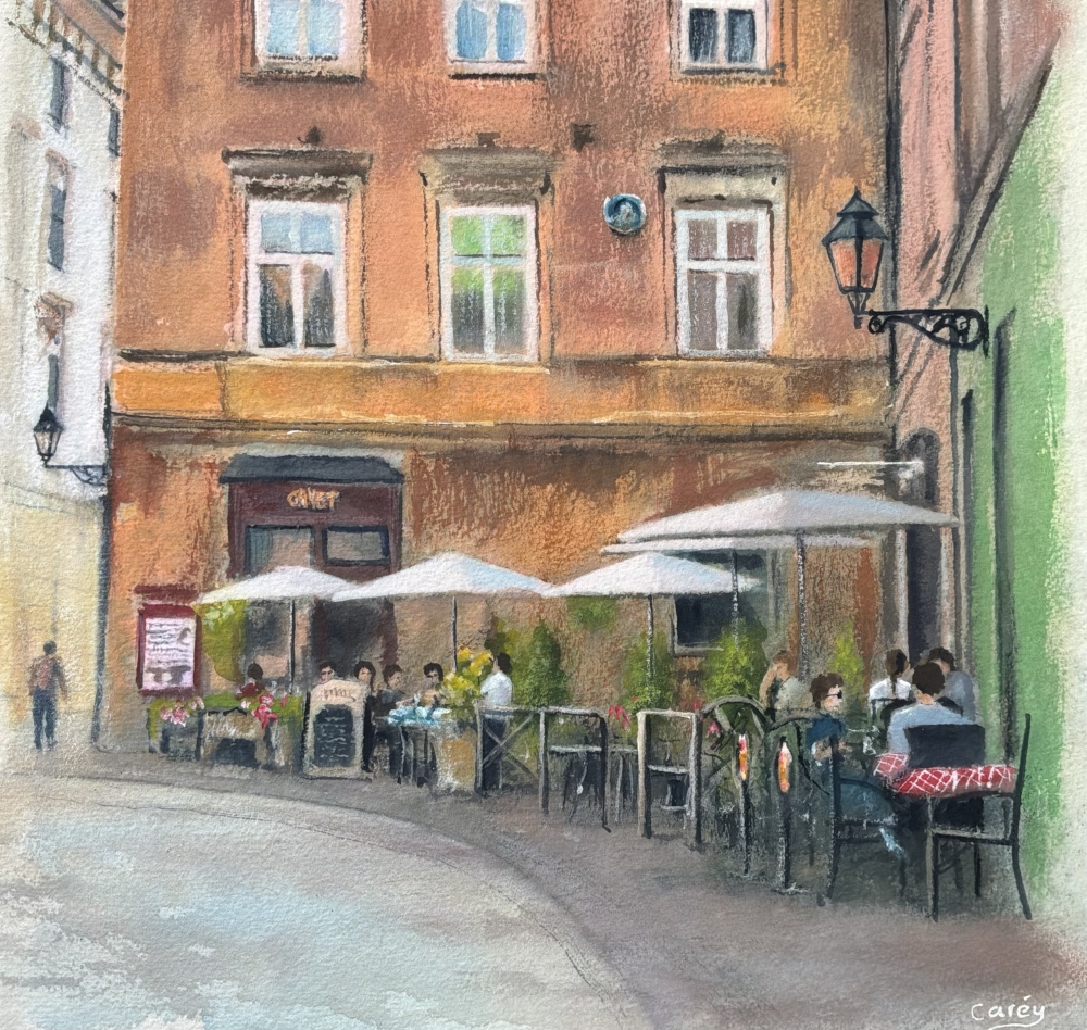 an Afternoon at Camelot Cafe, Krakow Poland