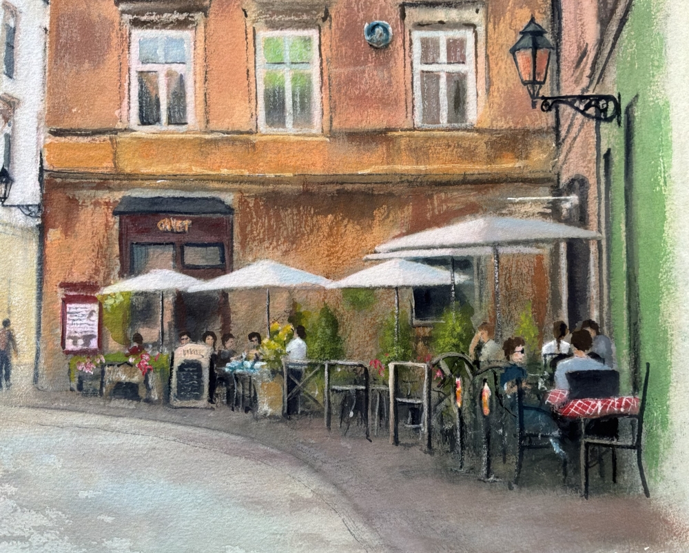 an Afternoon at Camelot Cafe, Krakow Poland