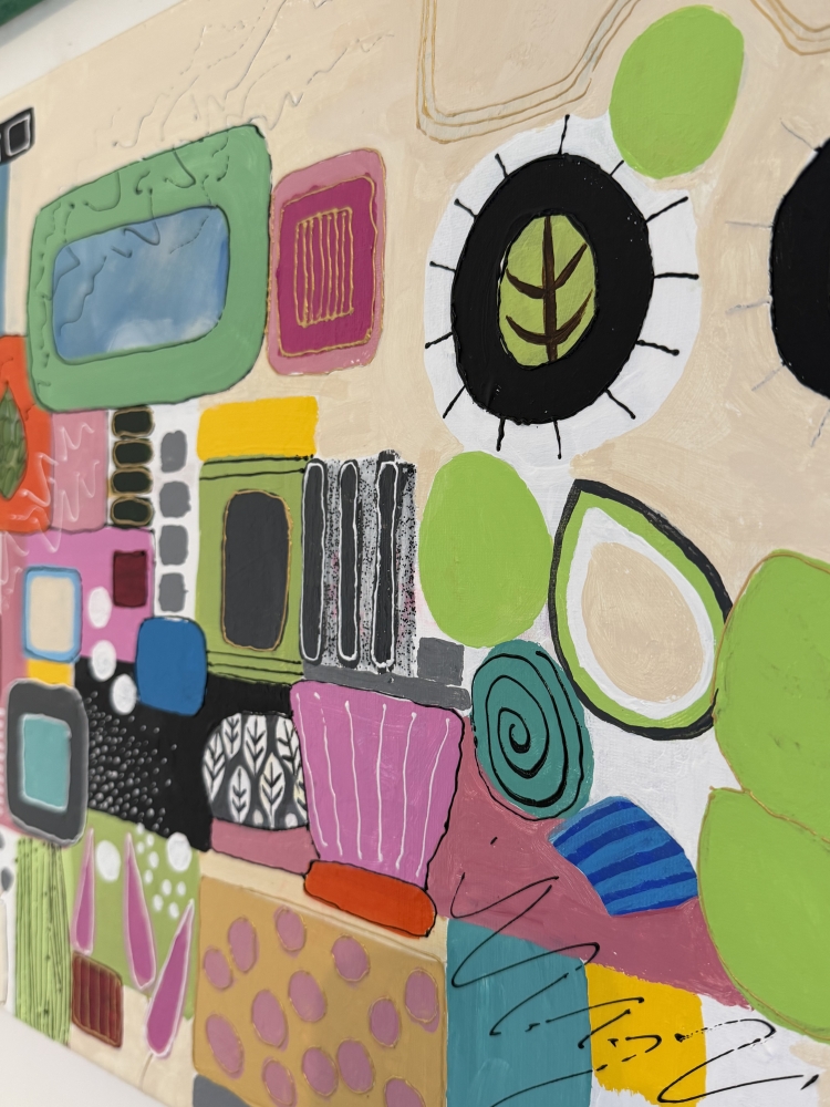 Collected Forms Abstract Canvas Painting
