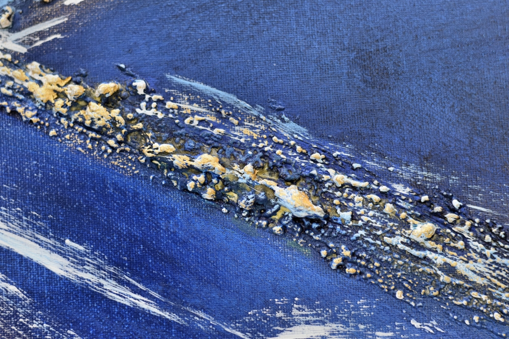 Abstract Blue Infinity Painting – Infinity Flow
