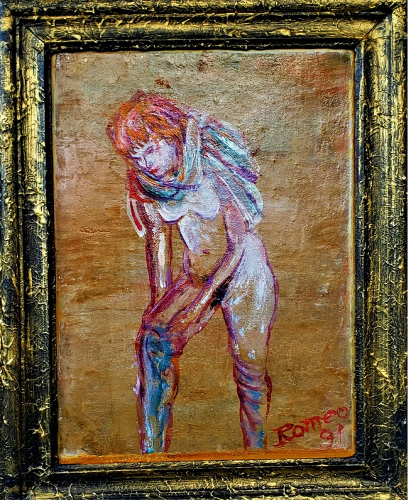 The woman who pulls her stocking