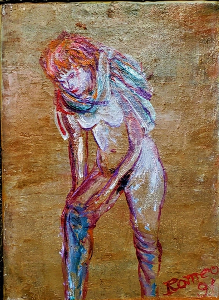 The woman who pulls her stocking