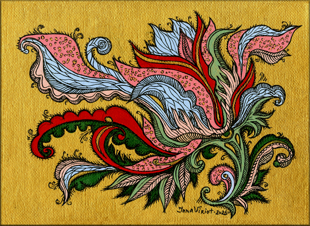 Golden Arabesque Bloom