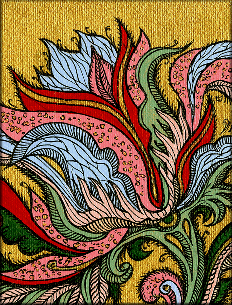 Golden Arabesque Bloom