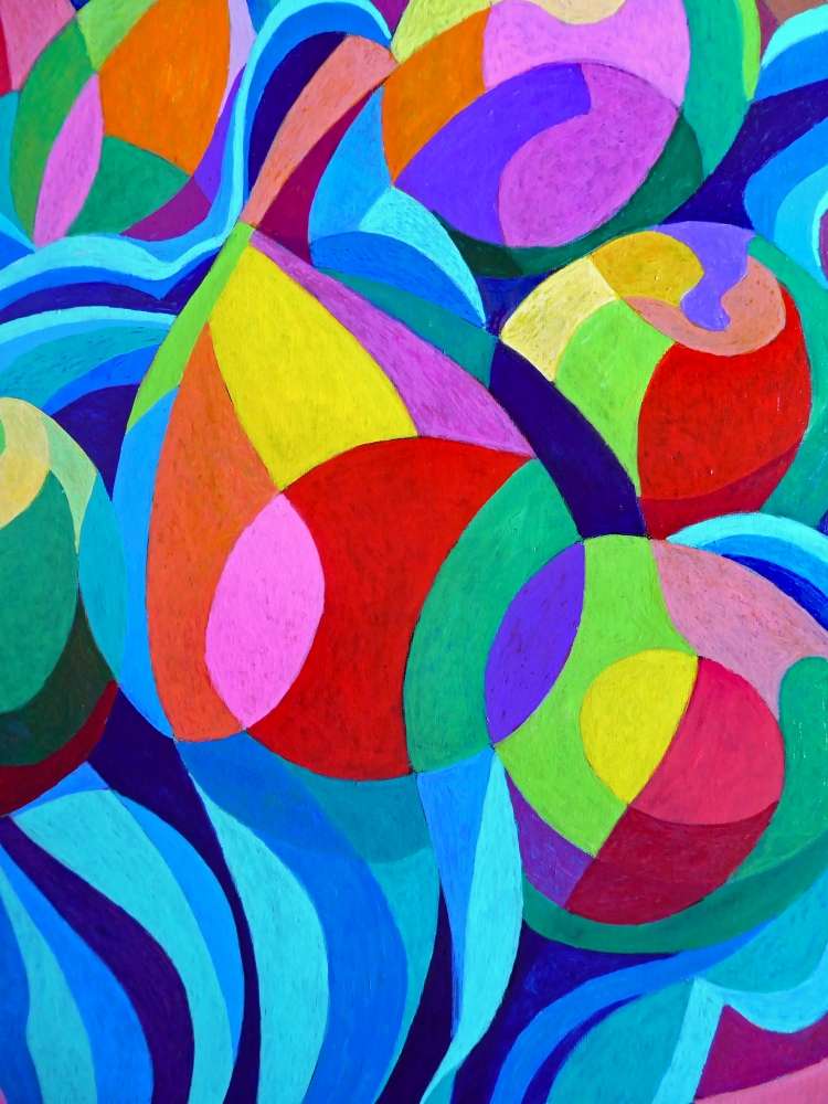 STILL LIFE OF STYLISED FRUITS