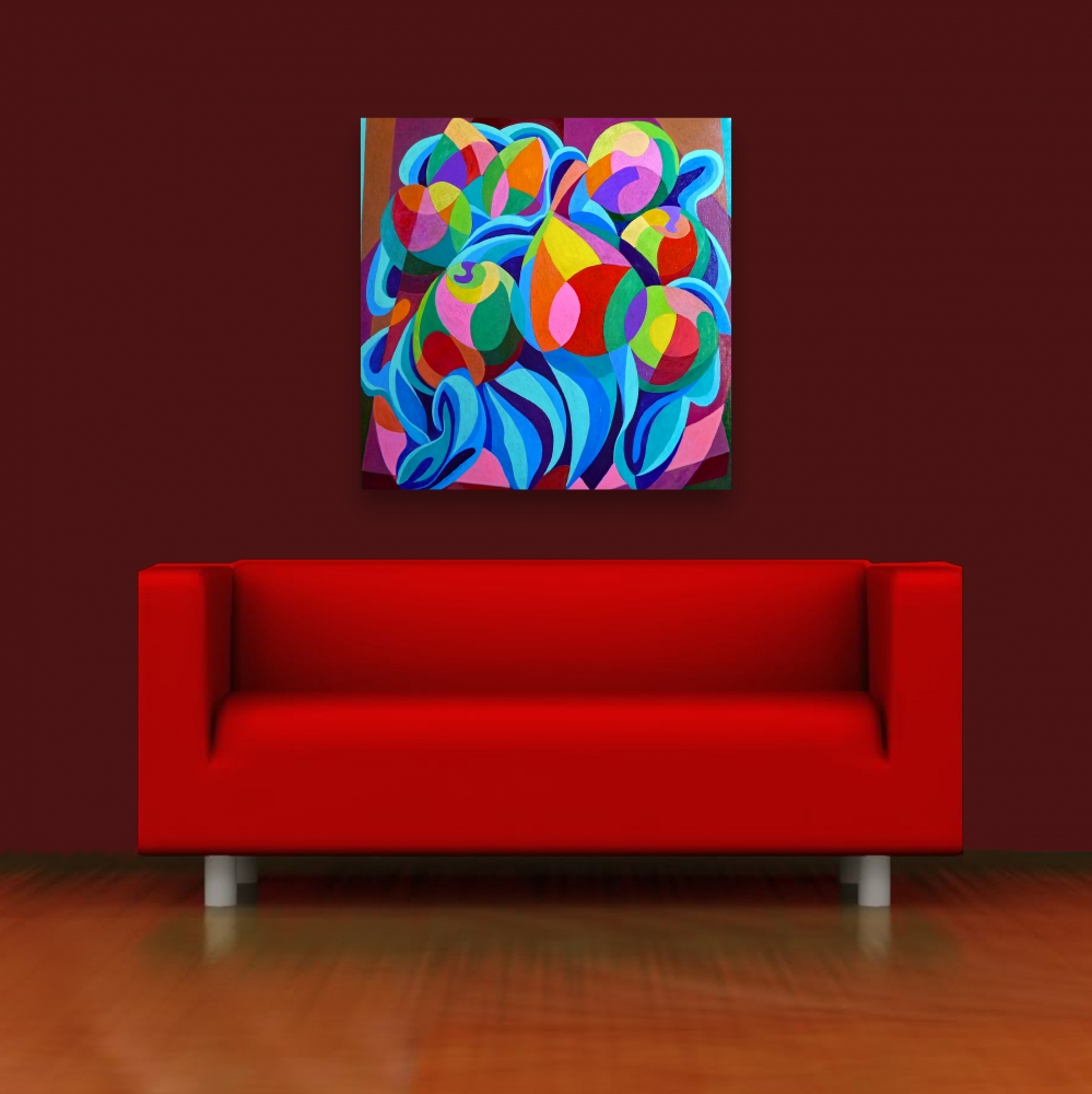 STILL LIFE OF STYLISED FRUITS