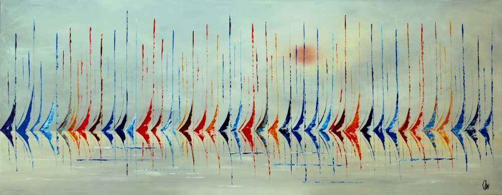 Sailing Colours – Large Regatta & Sailboat Painting