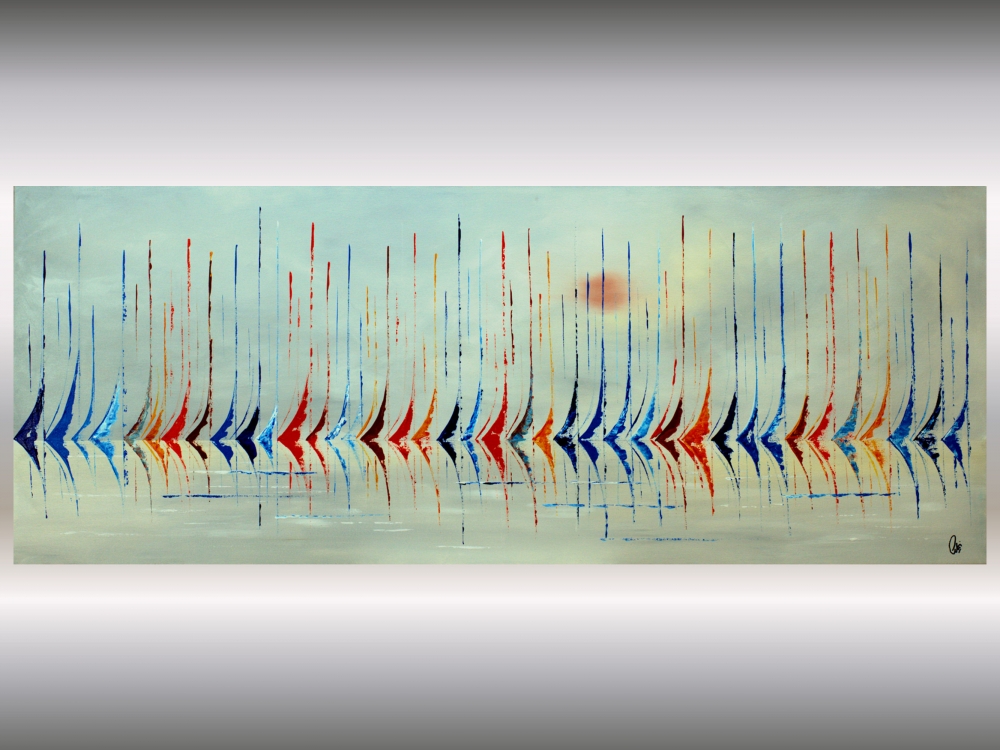Sailing Colours – Large Regatta & Sailboat Painting