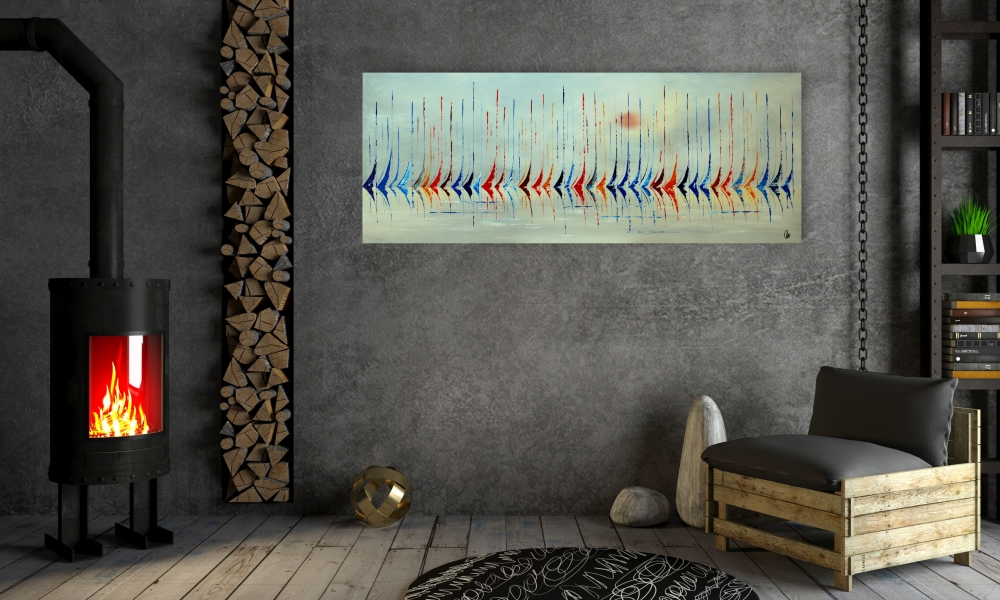 Sailing Colours – Large Regatta & Sailboat Painting