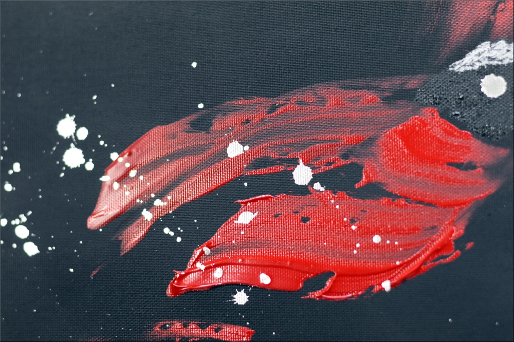 Red Poppy Painting – Poppies at Midnight