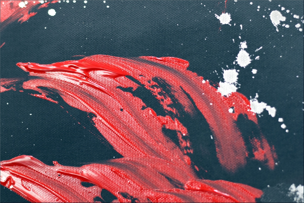 Red Poppy Painting – Poppies at Midnight