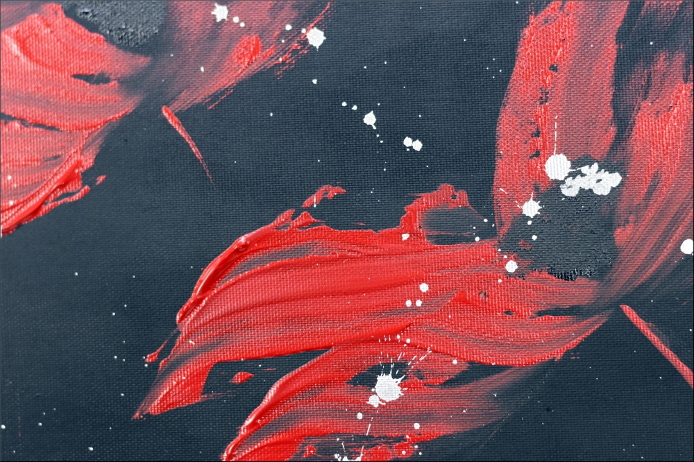 Red Poppy Painting – Poppies at Midnight