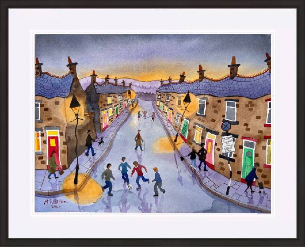 Play Street at Sunset