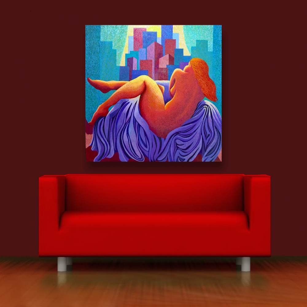 RECLINING NUDE AT SUNSET