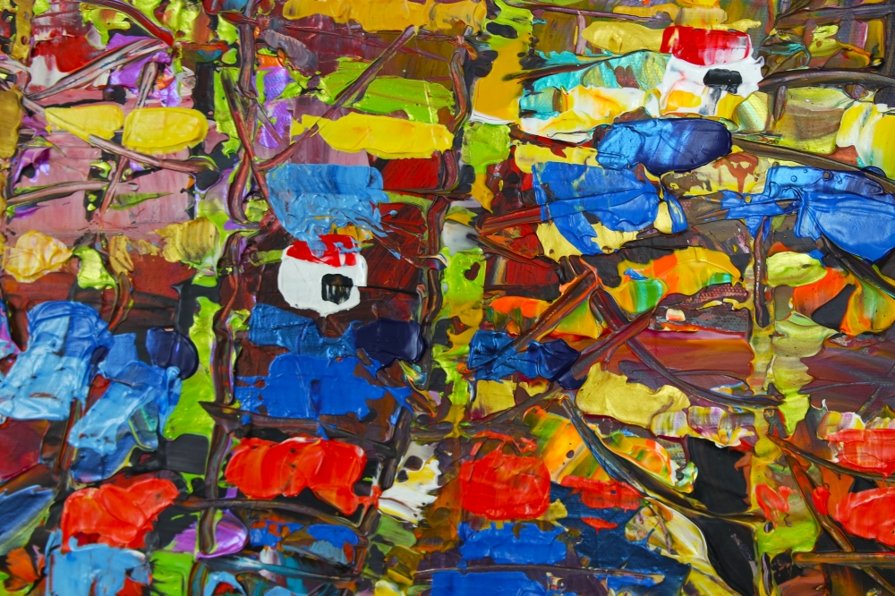 Sunset Wooded Abstract Landscape 140