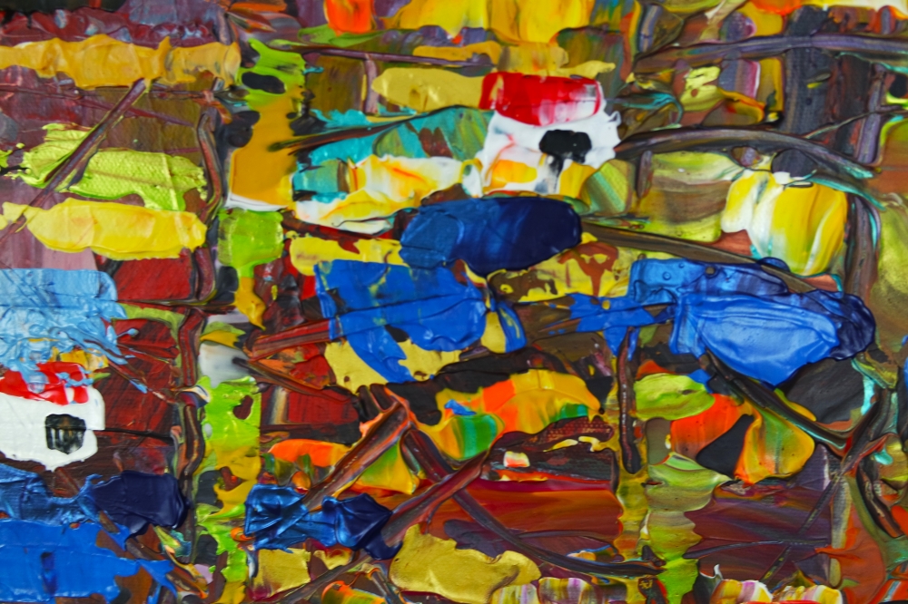 Sunset Wooded Abstract Landscape 140