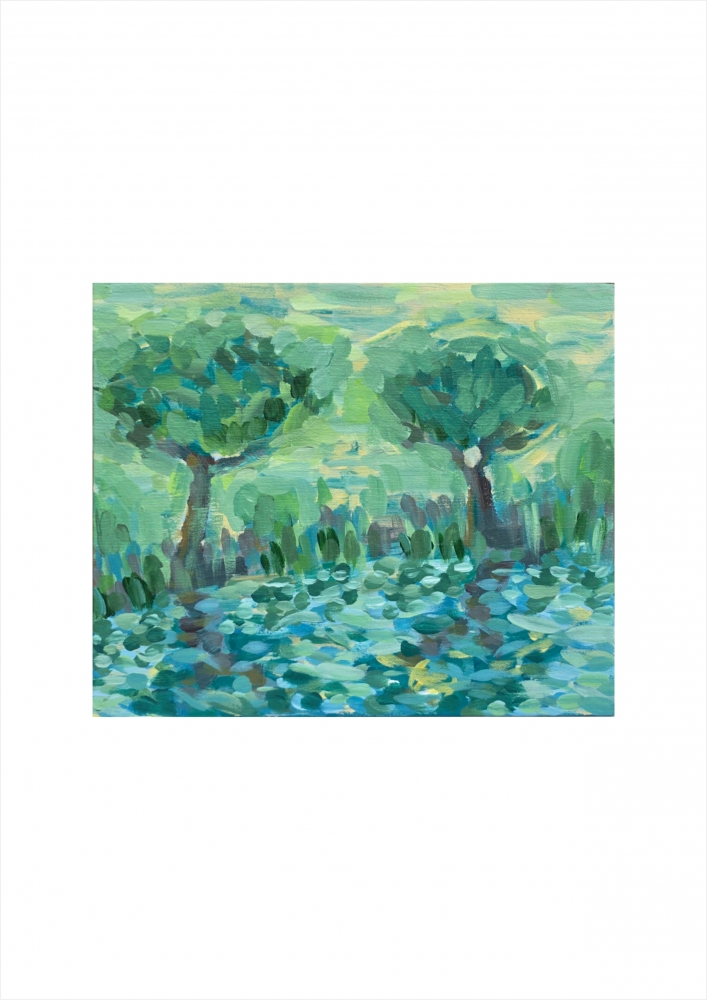 Trees and a Lake