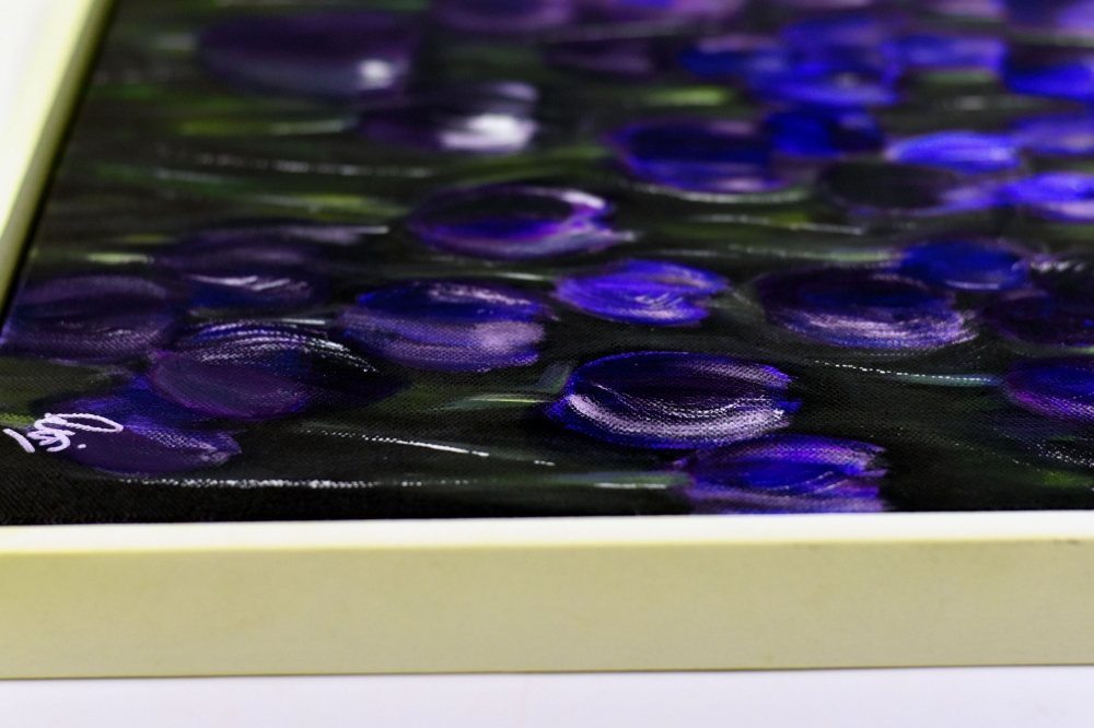 Violet Silence – Purple Tulip Flower Painting
