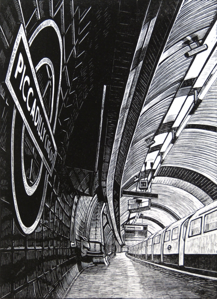 View Subterranea: Piccadilly Circus [framed]