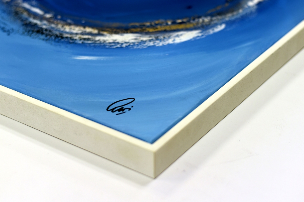 Waterworld – Blue Abstract Ocean Wave Painting
