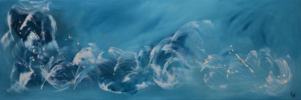 Pacific – Blue Abstract Ocean Painting