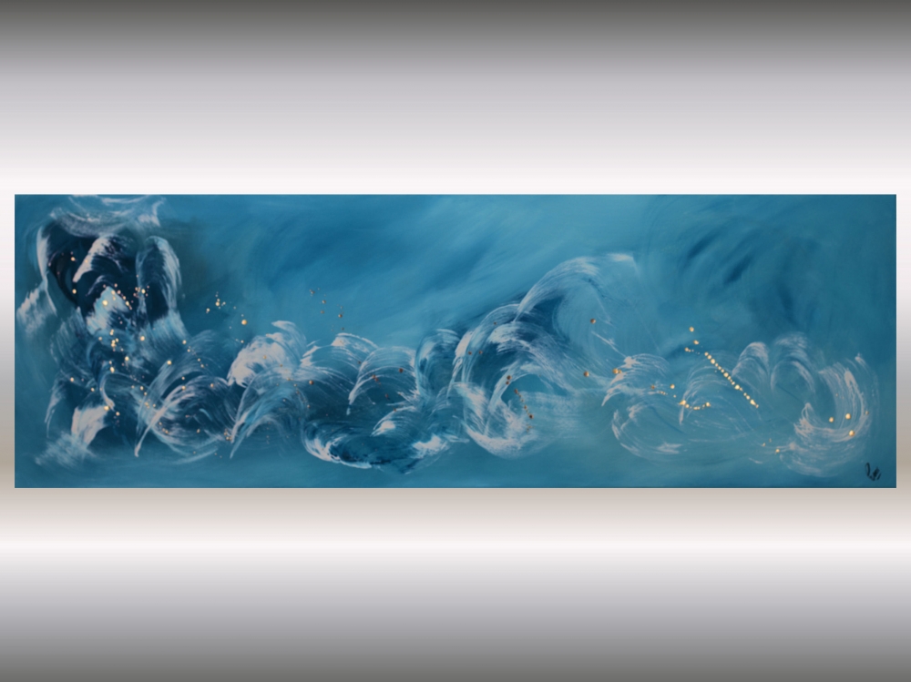 Pacific – Blue Abstract Ocean Painting