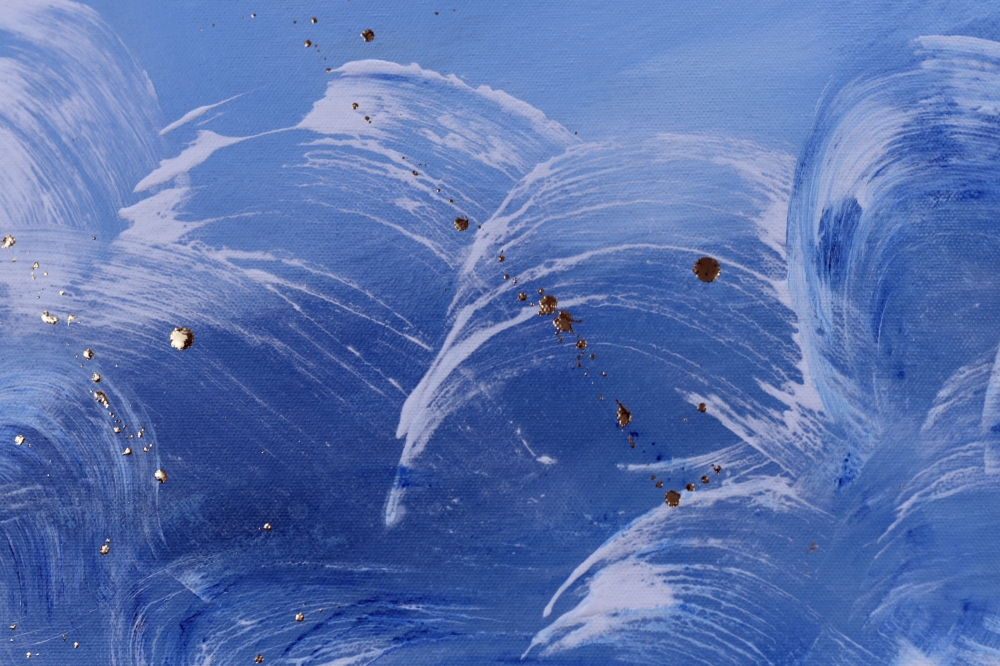 Pacific – Blue Abstract Ocean Painting