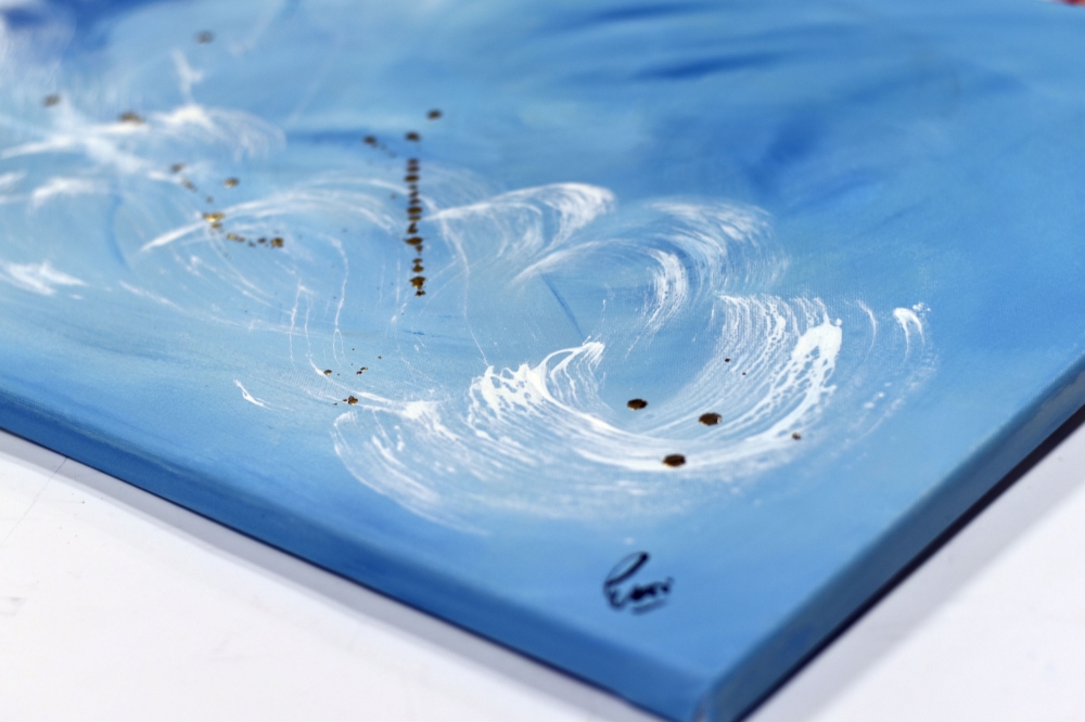 Pacific – Blue Abstract Ocean Painting