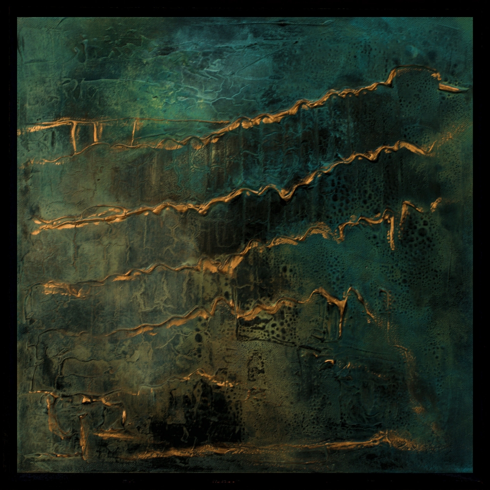 Echoes in Gold – Textured Abstract Diptych