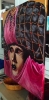 Venetian Carneval Mask black and cerise