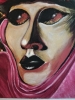 Venetian Carneval Mask black and cerise