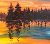 Romantic Evening Landscape XL 1